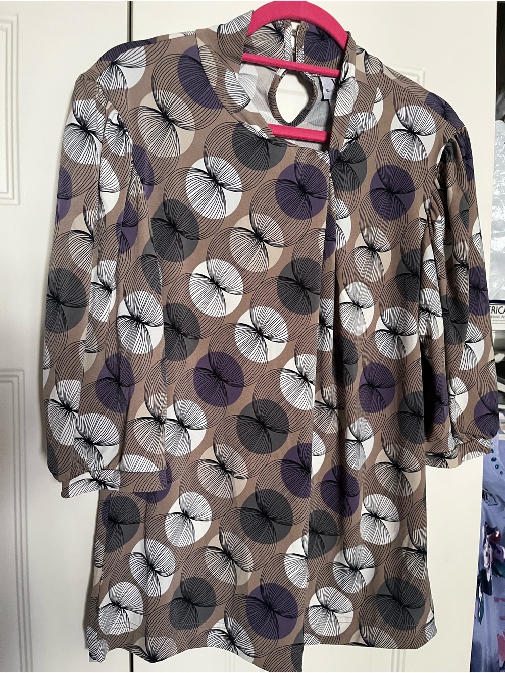 Worthington XL Knit 3/4 Sleeve Neck Detail